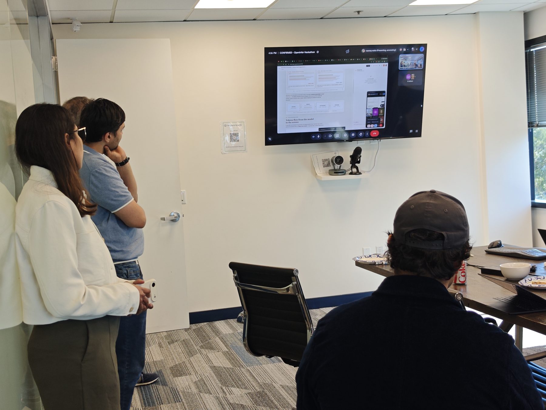 Live demo to a small audience.
